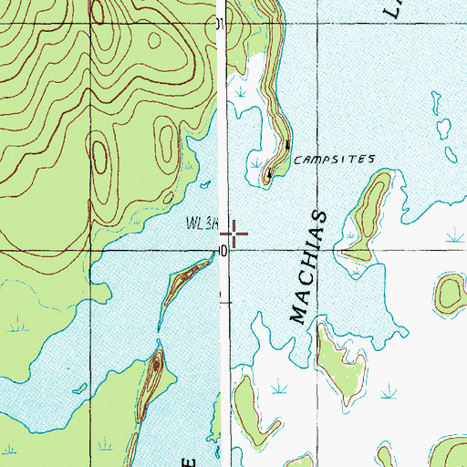 Topographic Map of Unknown Stream, ME