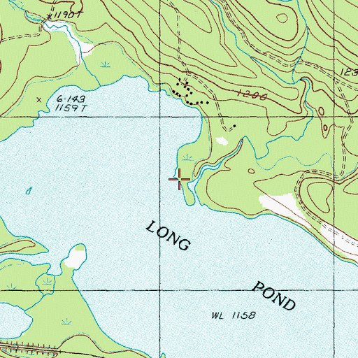Topographic Map of Upper Churchill Stream, ME