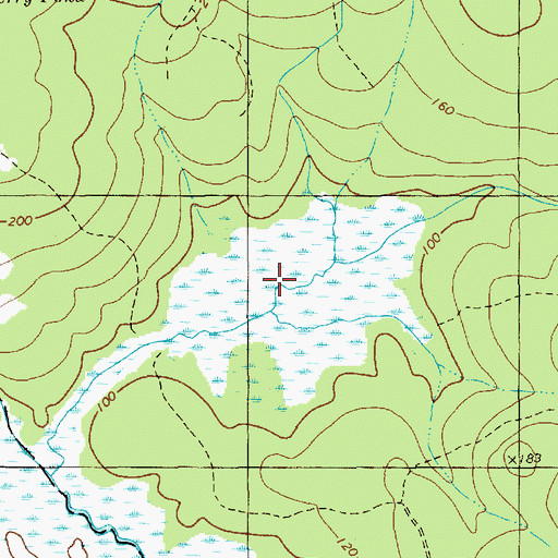 Topographic Map of Upper Pond, ME