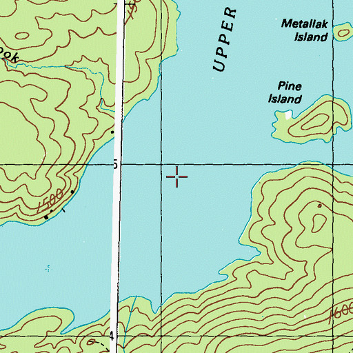 Topographic Map of Upper Richardson Lake, ME