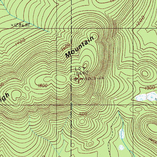 Topographic Map of Wadleigh Mountain, ME