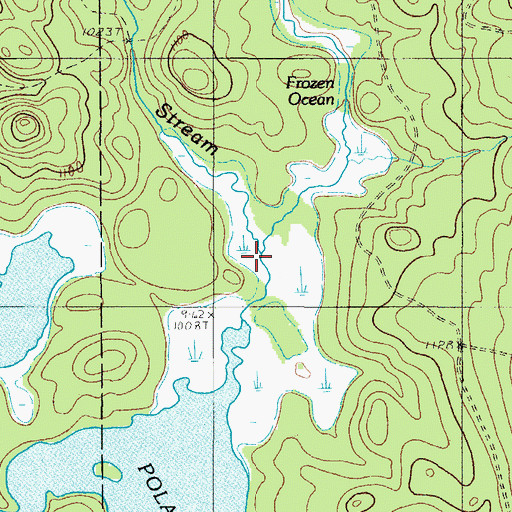 Topographic Map of Wadleigh Stream, ME