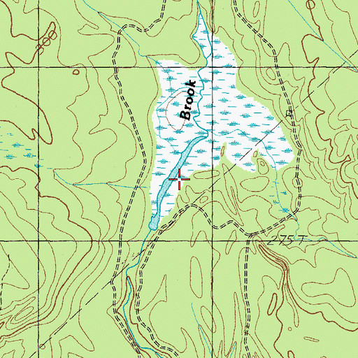 Topographic Map of Wallingford Pond, ME