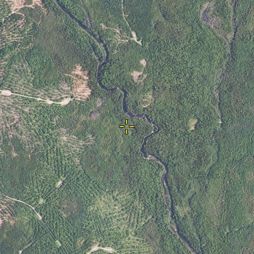 Aerial/Satellite Image of Warren Falls, ME