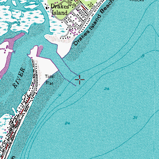 Topographic Map of Webhannet River, ME