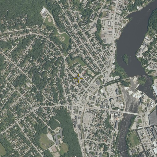 Aerial/Satellite Image of Webster Intermediate School, ME