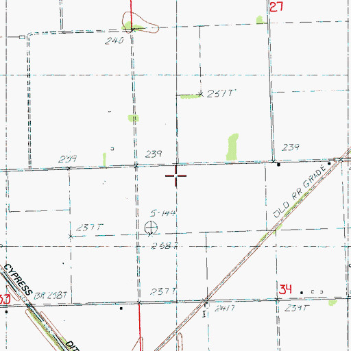 Topographic Map of Garson, AR