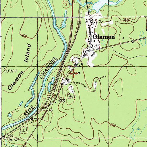Topographic Map of Welles Cemetery, ME