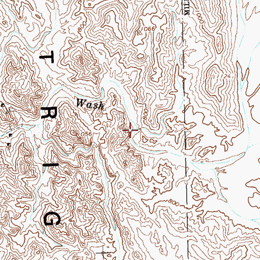 Topographic Map of Hidden Valley, AZ