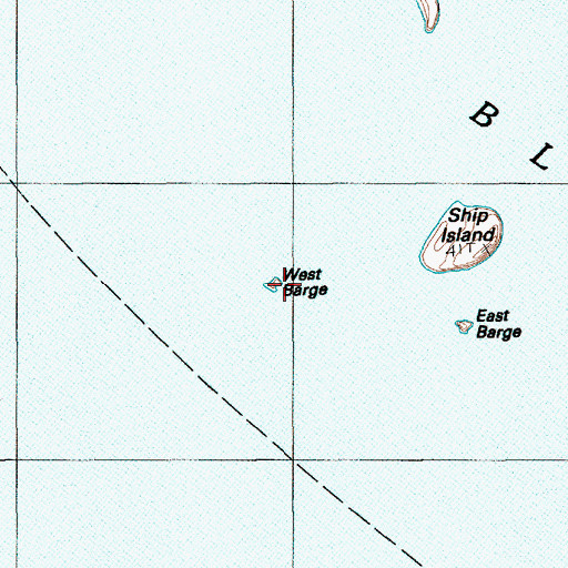 Topographic Map of West Barge, ME