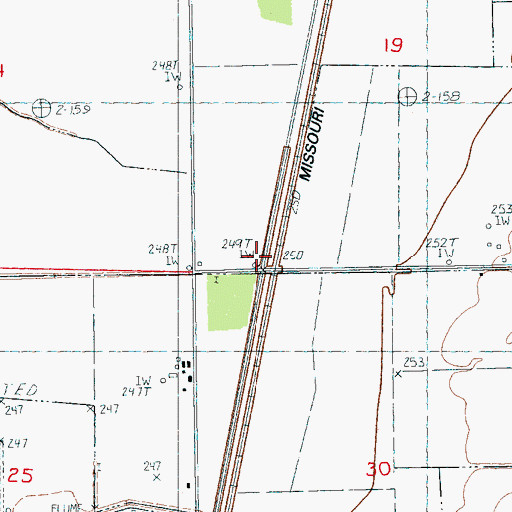 Topographic Map of Gaulett, AR
