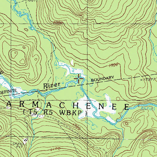 Topographic Map of West Branch Magalloway River, ME