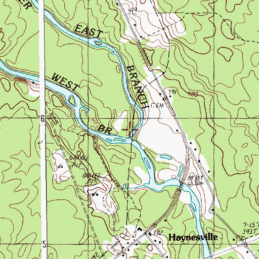 Topographic Map of West Branch Mattawamkeag River, ME