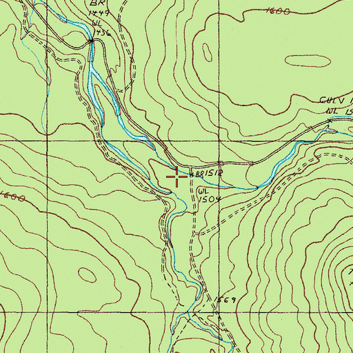 Topographic Map of West Branch Nash Stream, ME