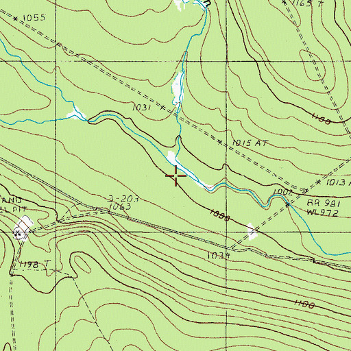 Topographic Map of West Branch Thoroughfare Brook, ME