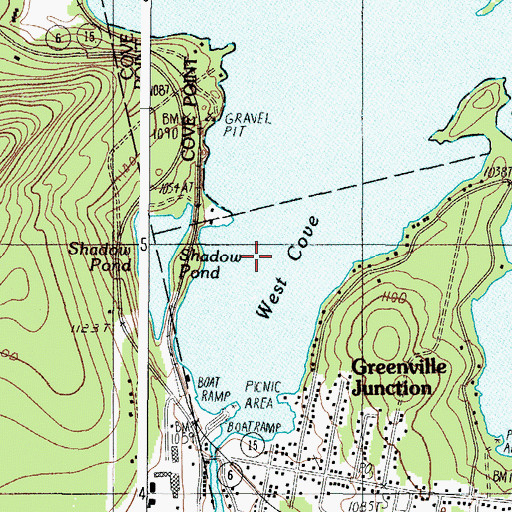 Topographic Map of West Cove, ME