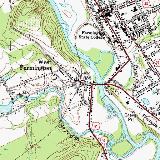 Topographic Map of West Farmington, ME