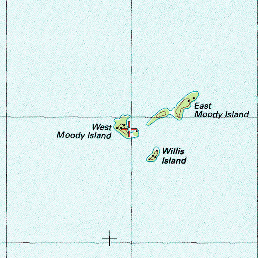 Topographic Map of West Moody Island, ME