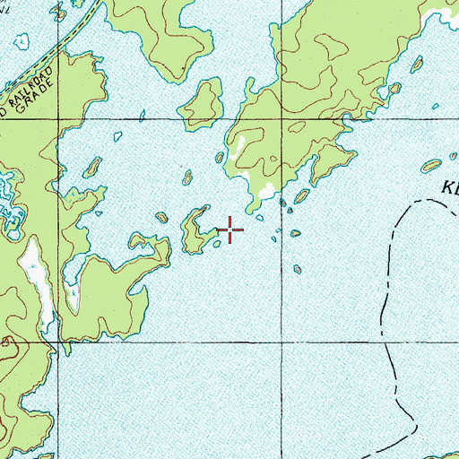 Topographic Map of West Outlet, ME