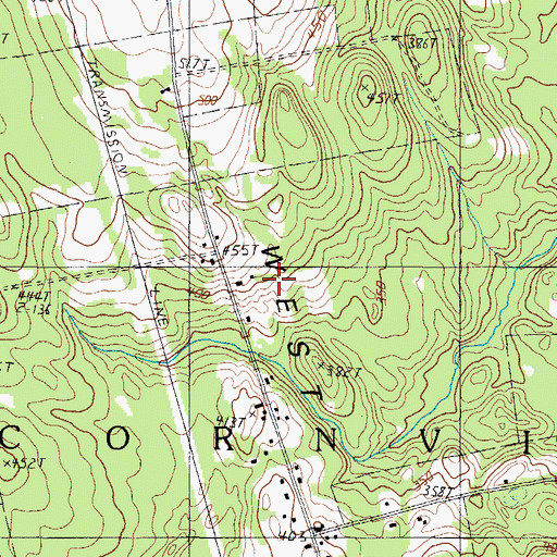 Topographic Map of West Ridge, ME