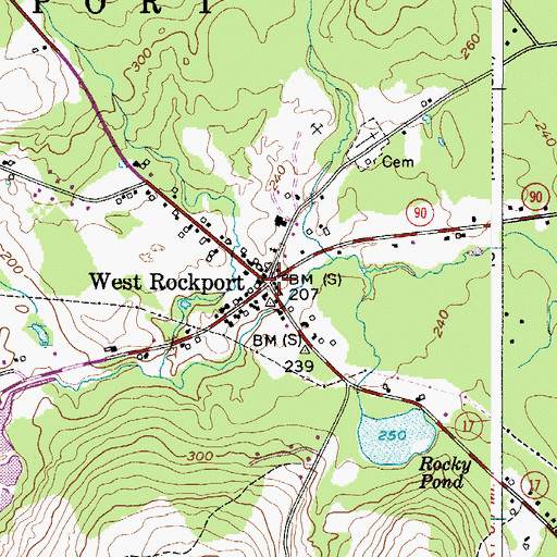 Topographic Map of West Rockport, ME