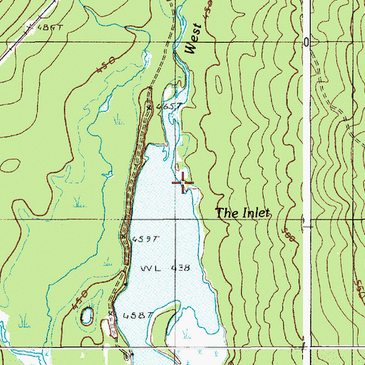 Topographic Map of West Seboeis Stream, ME