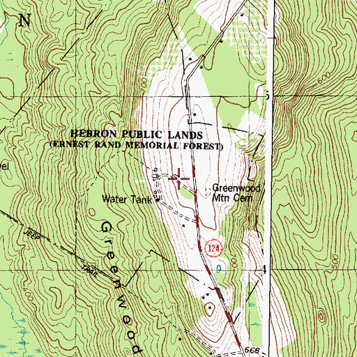 Topographic Map of Western Maine Sanatorium, ME