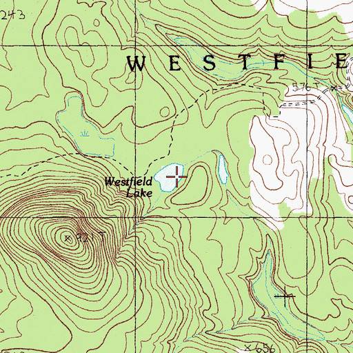 Topographic Map of Westfield Lake, ME