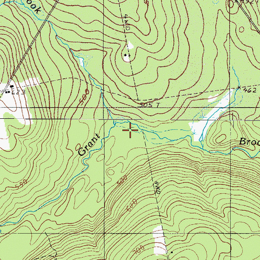 Topographic Map of Whitehouse Brook, ME