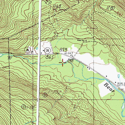 Topographic Map of Wight Brook, ME