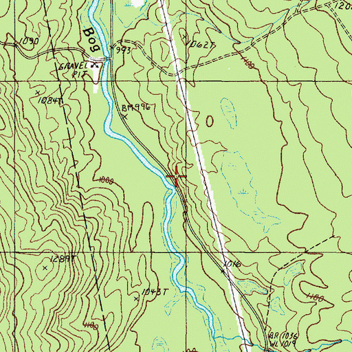Topographic Map of Wild Brook, ME