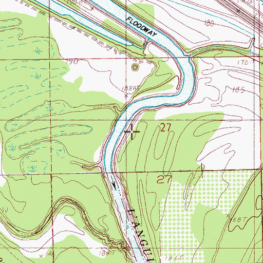 Topographic Map of Greer Place, AR