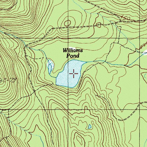 Topographic Map of Williams Pond, ME