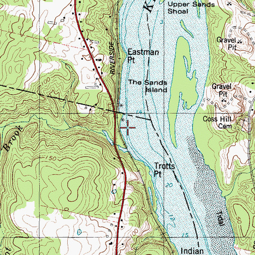 Topographic Map of Wilmot Brook, ME