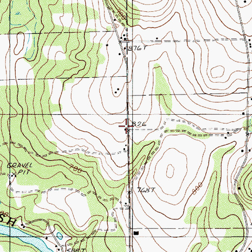 Topographic Map of Wilson School, ME