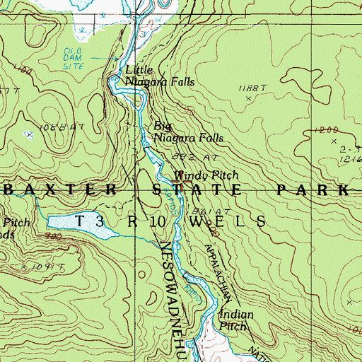 Topographic Map of Windy Pitch, ME