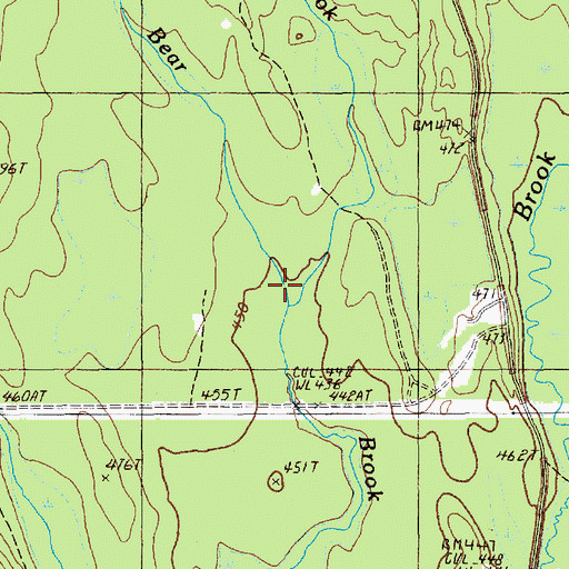 Topographic Map of Winship Brook, ME