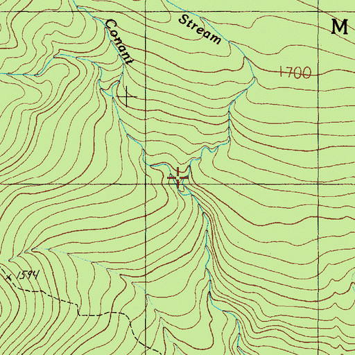 Topographic Map of Winship Stream, ME