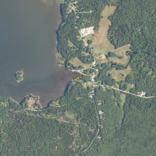 Aerial/Satellite Image of Winslow Stream, ME