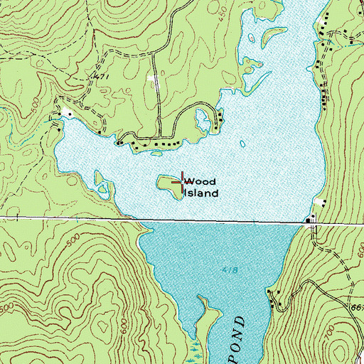 Topographic Map of Wood Island, ME