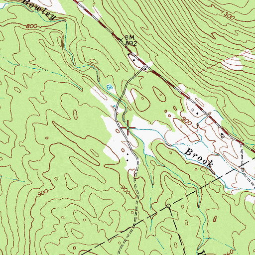 Topographic Map of Yeaton Brook, ME