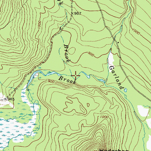 Topographic Map of York Brook, ME