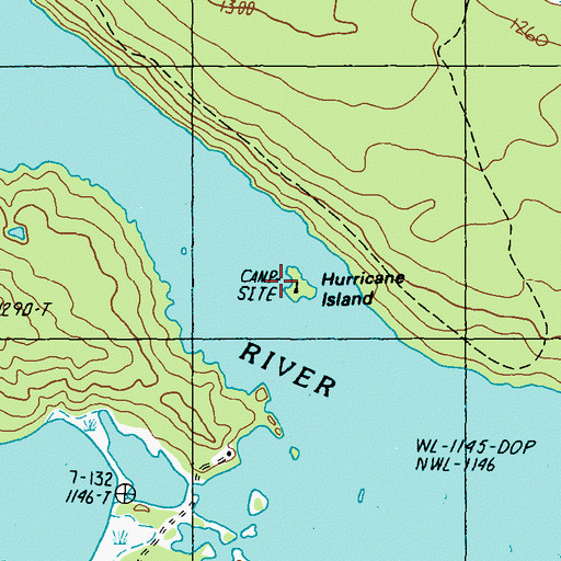 Topographic Map of Hurricane Island, ME