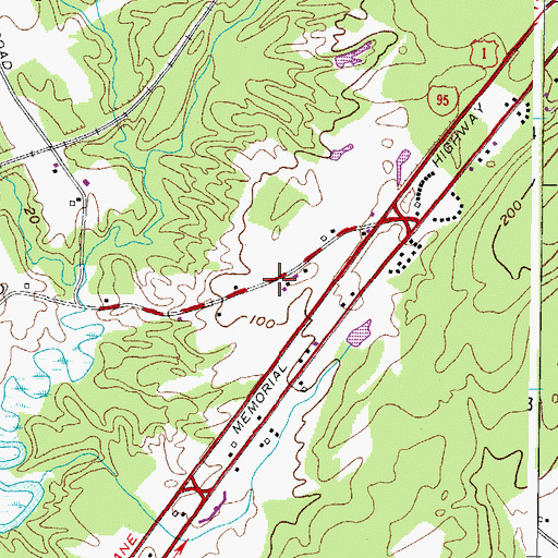 Topographic Map of Todds Corners, ME