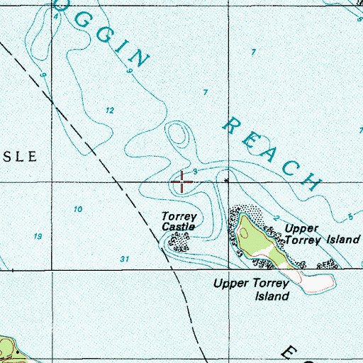 Topographic Map of Torrey Ledge, ME
