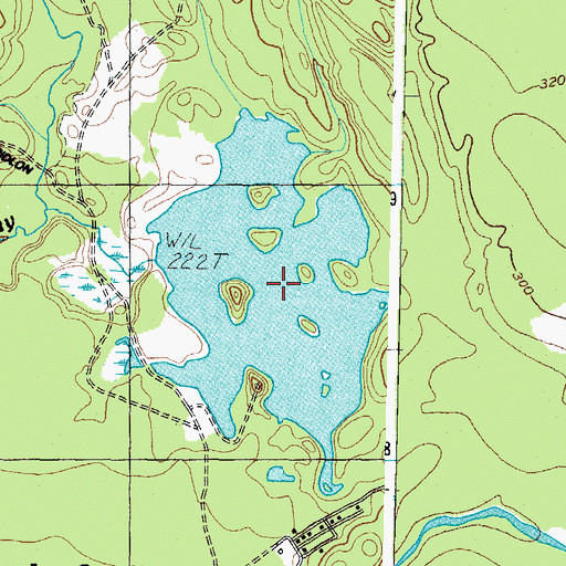 Topographic Map of Lake Murdock, ME