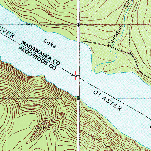 Topographic Map of McKeon Pond, ME