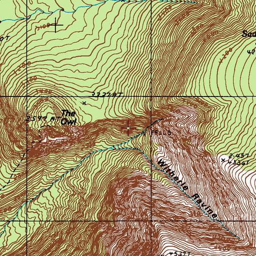 Topographic Map of Katahdin Falls, ME