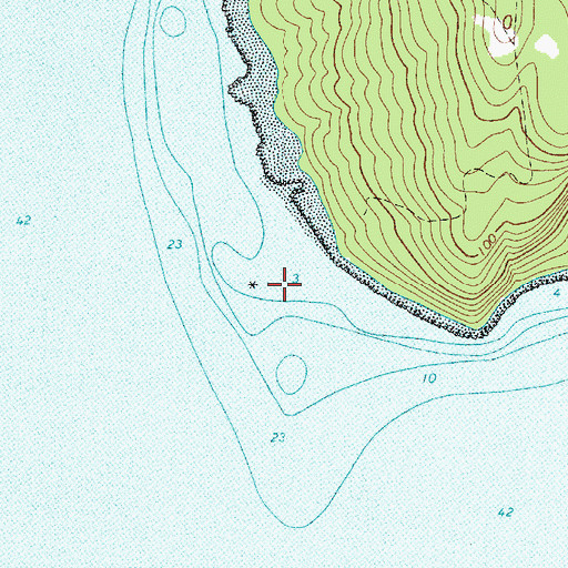 Topographic Map of Sears Island Ledge, ME