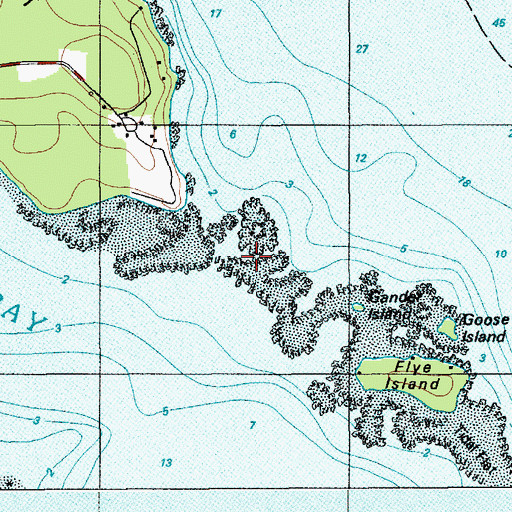 Topographic Map of Flye Point Ledge, ME